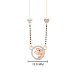 Load image into Gallery viewer, Circle Butterfly Necklace Diamond Mangalsutra