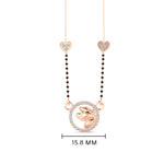 Load image into Gallery viewer, Circle Butterfly Necklace Diamond Mangalsutra
