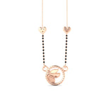 Load image into Gallery viewer, Circle Butterfly Necklace Diamond Mangalsutra