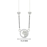 Load image into Gallery viewer, Circle Butterfly Necklace Diamond Mangalsutra