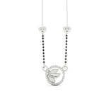 Load image into Gallery viewer, Circle Butterfly Necklace Diamond Mangalsutra