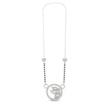 Load image into Gallery viewer, Circle Butterfly Necklace Diamond Mangalsutra