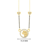 Load image into Gallery viewer, Circle Butterfly Necklace Diamond Mangalsutra