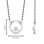 Load image into Gallery viewer, Circle Diamond Mangalsutra Pendant