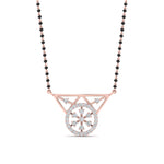Load image into Gallery viewer, Circular Diamond Mangalsutra Pendant