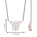 Load image into Gallery viewer, Circular Diamond Mangalsutra Pendant