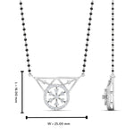Load image into Gallery viewer, Circular Diamond Mangalsutra Pendant