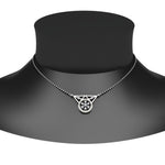 Load image into Gallery viewer, Circular Diamond Mangalsutra Pendant