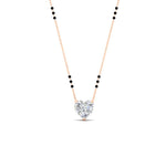 Load image into Gallery viewer, classic-heart-cut-diamond-mangalsutra-necklace-in-rose-gold-mgs11601htangle1-nl-rg