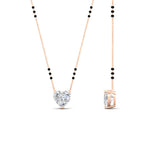 Load image into Gallery viewer, classic-heart-cut-diamond-mangalsutra-necklace-in-rose-gold-mgs11601htangle2-nl-rg