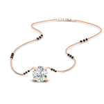 Load image into Gallery viewer, classic-round-cut-diamond-mangalsutra-necklace-in-rose-gold-mgs11601rosleep-nl-rg
