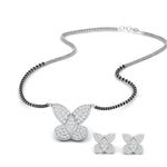 Load image into Gallery viewer, Cute Butterfly Mangalsutra And Earring Set