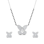 Load image into Gallery viewer, Cute Butterfly Mangalsutra And Earring Set