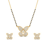Load image into Gallery viewer, Cute Butterfly Mangalsutra And Earring Set