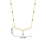 Load image into Gallery viewer, cutest-daily-wear-3-black-beads-spaced-out-mangalsutra-in-yellow-gold-mgs11159angle1-nl-yg-hw