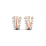 Load image into Gallery viewer, Daily Wear Diamond J Hoops Earrings