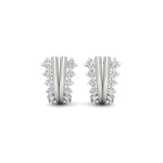 Load image into Gallery viewer, Daily Wear Diamond J Hoops Earrings