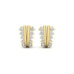 Load image into Gallery viewer, Daily Wear Diamond J Hoops Earrings
