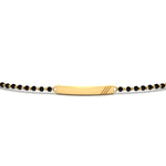 Load image into Gallery viewer, Dainty Gold Bar Men's Mangalsutra Bracelet