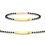 Load image into Gallery viewer, Dainty Gold Bar Men's Mangalsutra Bracelet