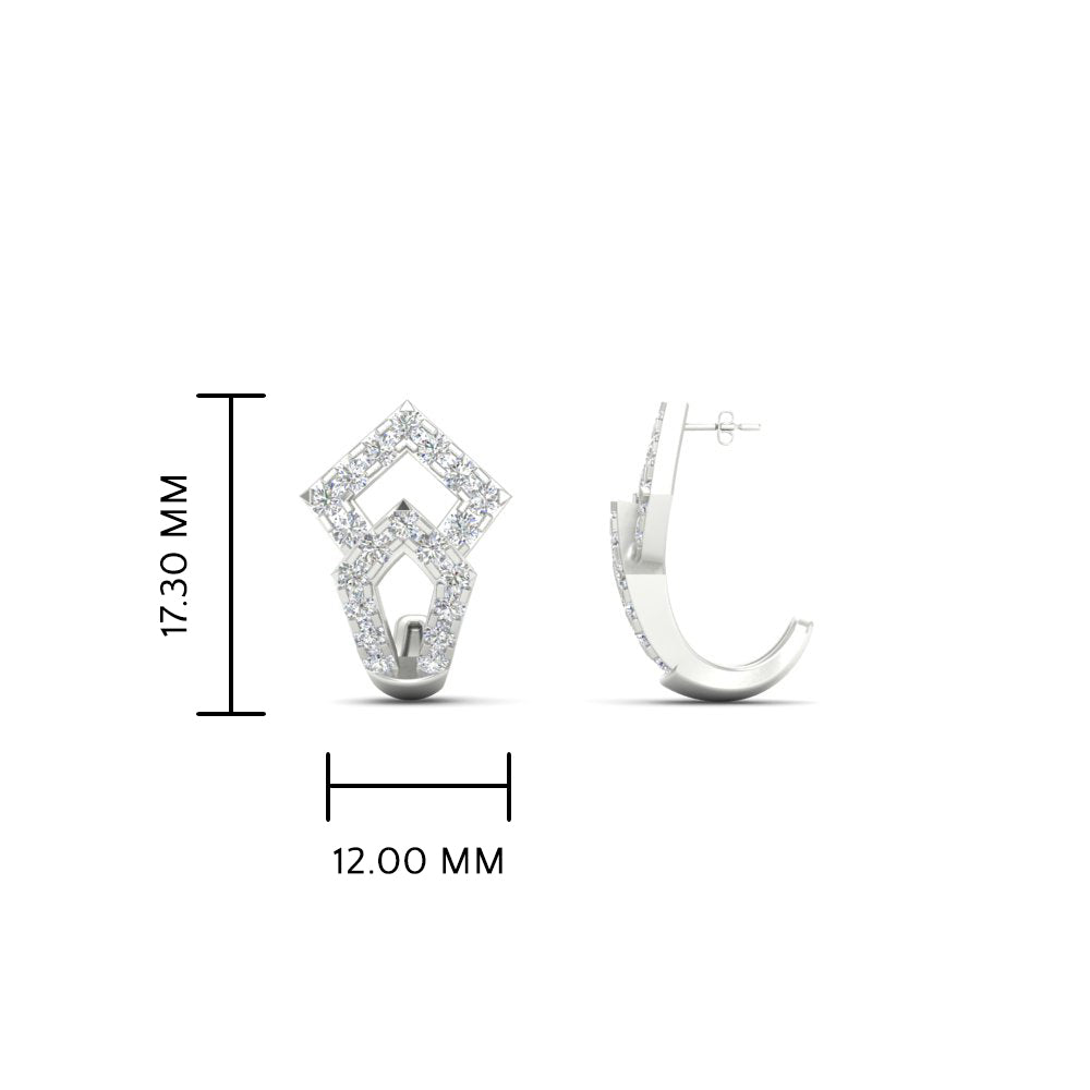 Delicate J Hoops For Teenage Girls Earrings