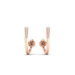 Load image into Gallery viewer, Delicate Bali Flower J Hoops Earrings