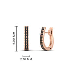 Load image into Gallery viewer, Delicate Diamond Hoop Earrings