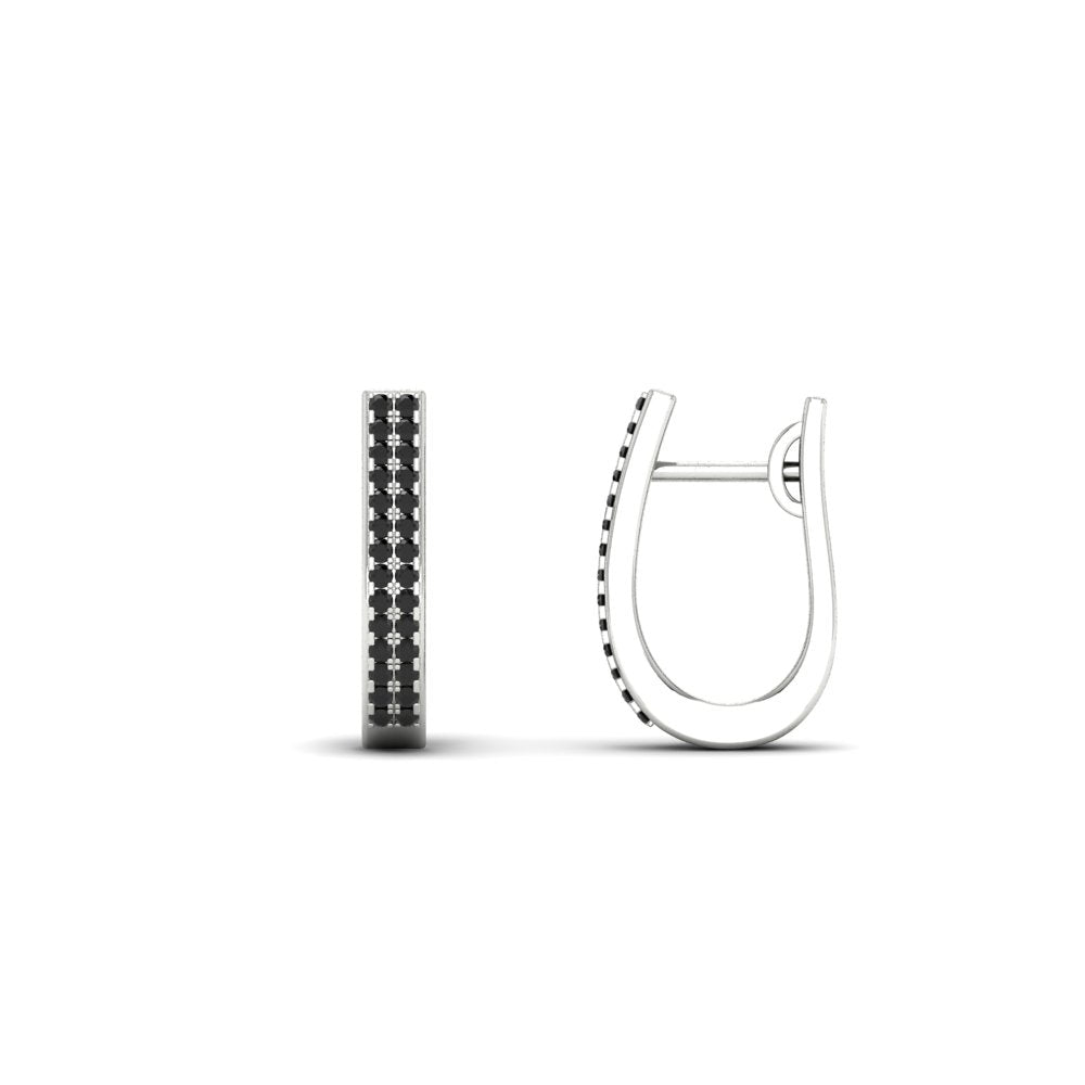Delicate Diamond Hoop Earrings