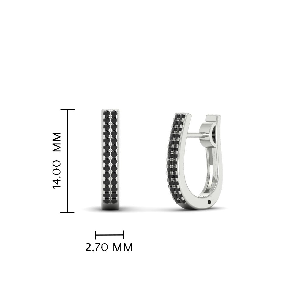 Delicate Diamond Hoop Earrings