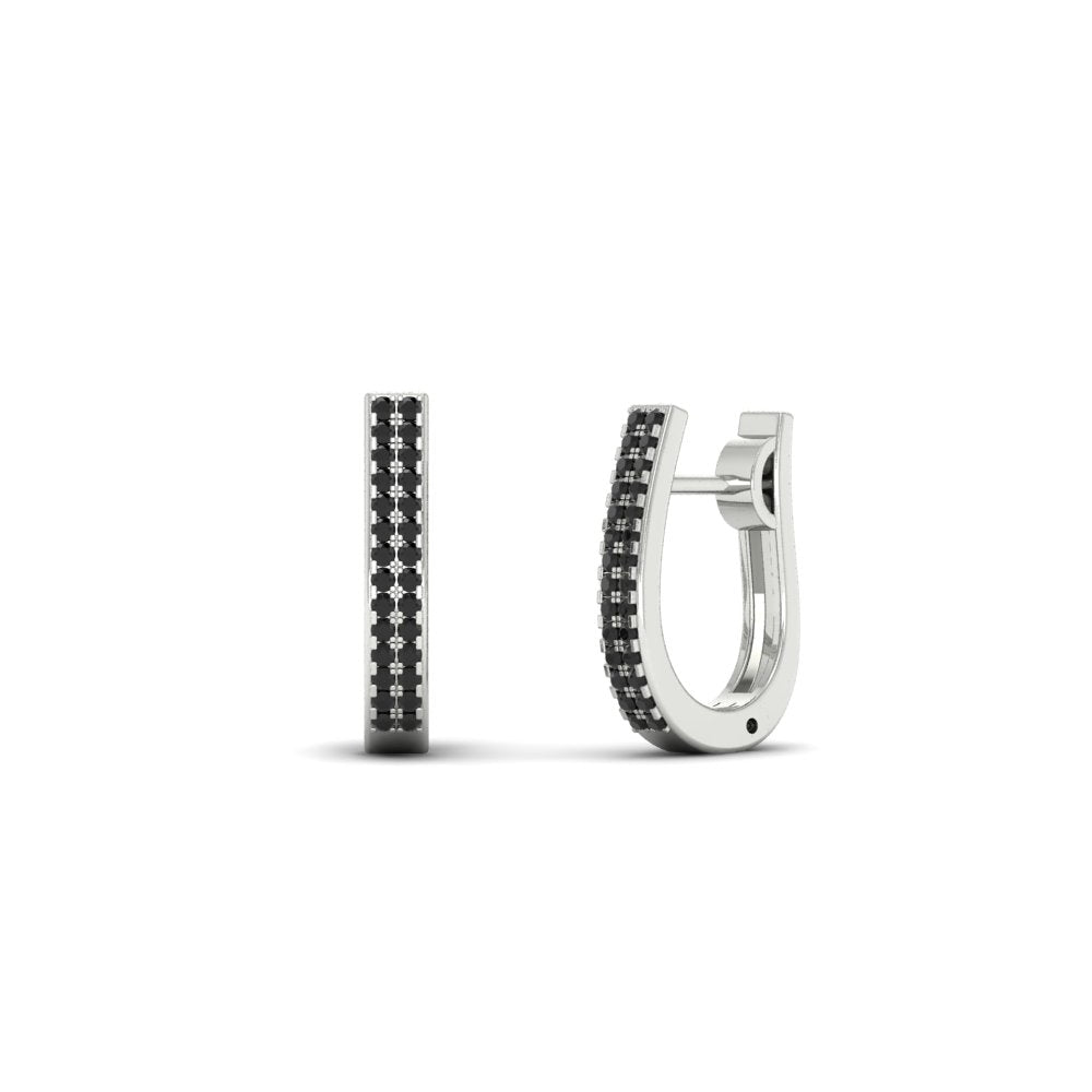 Delicate Diamond Hoop Earrings