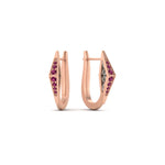 Load image into Gallery viewer, Delicate Conical Diamond Hoop Earrings

