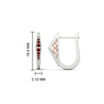 Load image into Gallery viewer, Delicate Conical Diamond Hoop Earrings