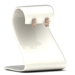 Load image into Gallery viewer, Delicate Diamond Heart Shape J Hoops Earings