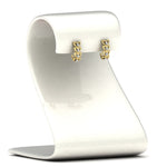 Load image into Gallery viewer, Delicate Diamond Heart Shape J Hoops Earings