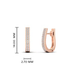 Load image into Gallery viewer, Delicate Diamond Hoop Earrings