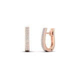 Load image into Gallery viewer, Delicate Diamond Hoop Earrings