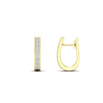 Load image into Gallery viewer, Delicate Diamond Hoop Earrings