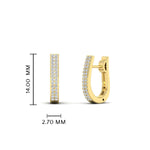 Load image into Gallery viewer, Delicate Diamond Hoop Earrings