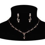 Load image into Gallery viewer, Delicate Diamond Necklace With Earrings