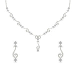 Load image into Gallery viewer, Delicate Diamond Necklace With Earrings