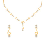 Load image into Gallery viewer, Delicate Diamond Necklace With Earrings