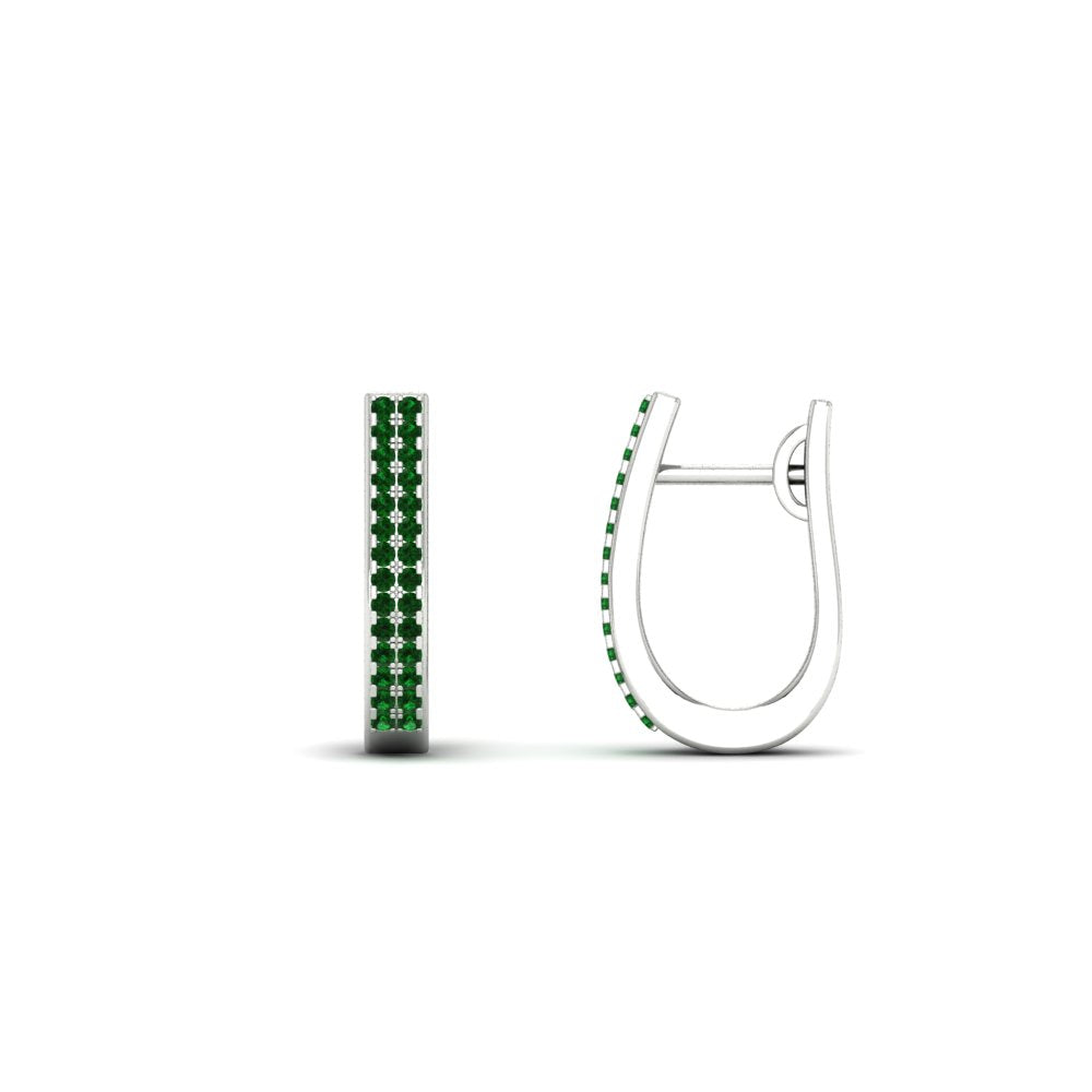 Delicate Diamond Hoop Earrings