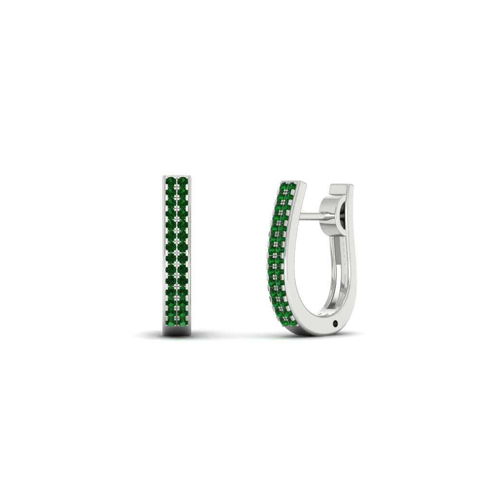 Delicate Diamond Hoop Earrings