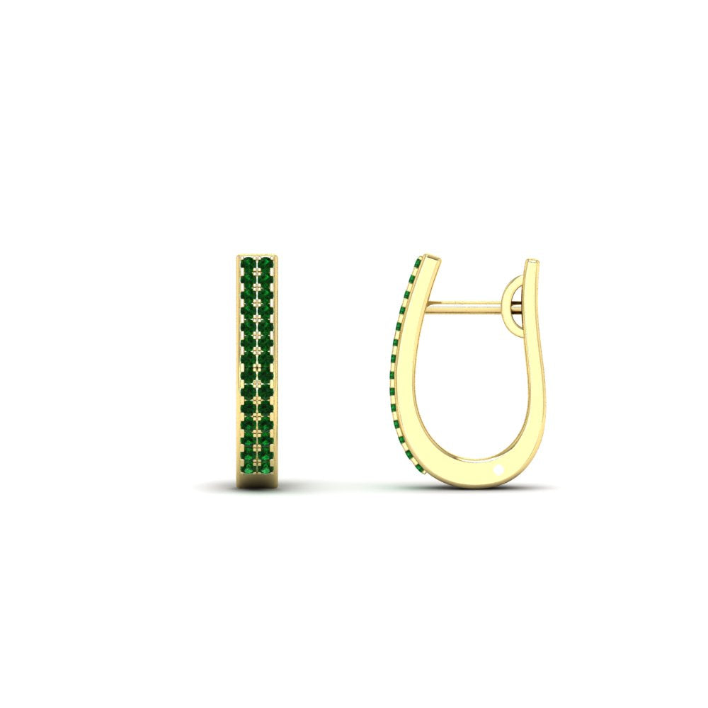 Delicate Diamond Hoop Earrings