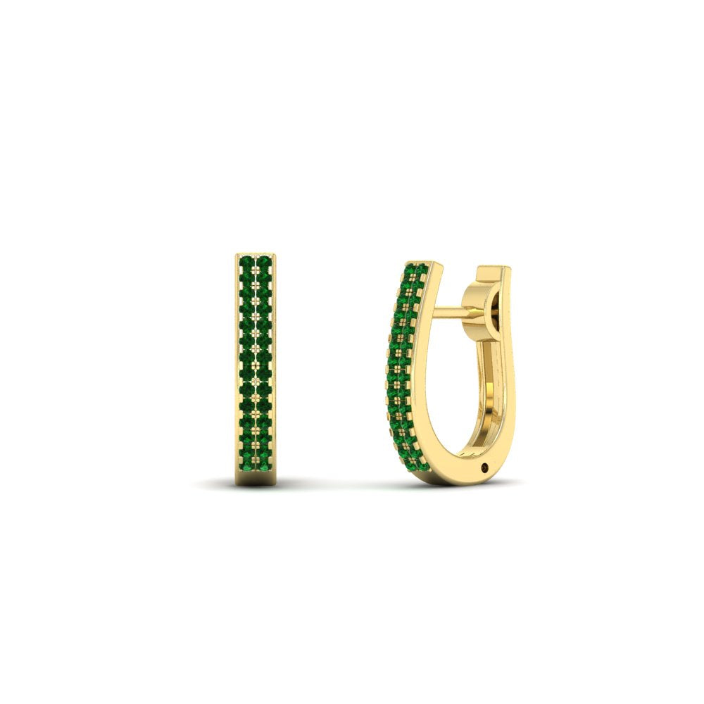 Delicate Diamond Hoop Earrings