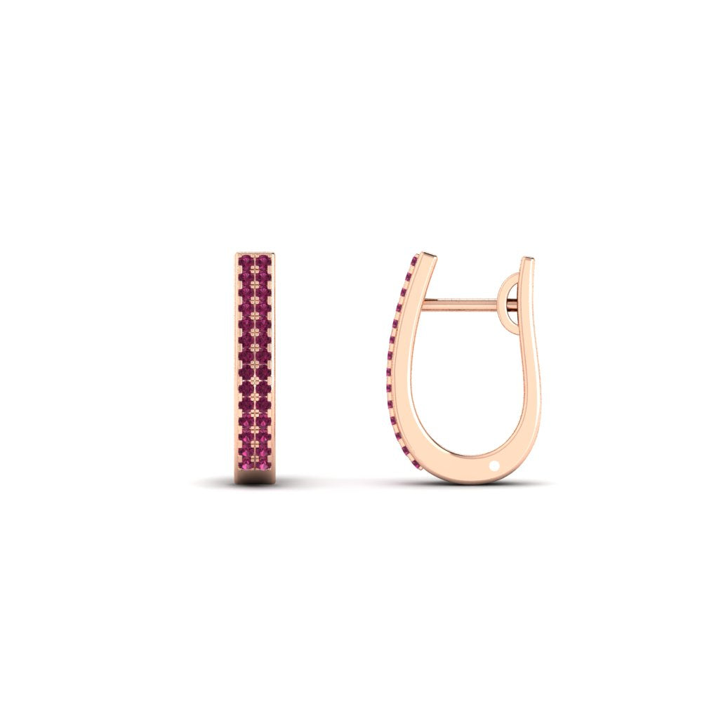Delicate Diamond Hoop Earrings