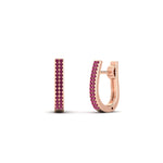 Load image into Gallery viewer, Delicate Diamond Hoop Earrings