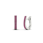 Load image into Gallery viewer, Delicate Diamond Hoop Earrings