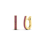 Load image into Gallery viewer, Delicate Diamond Hoop Earrings