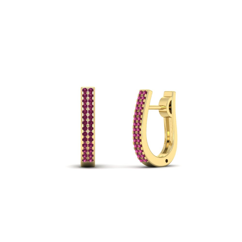 Delicate Diamond Hoop Earrings